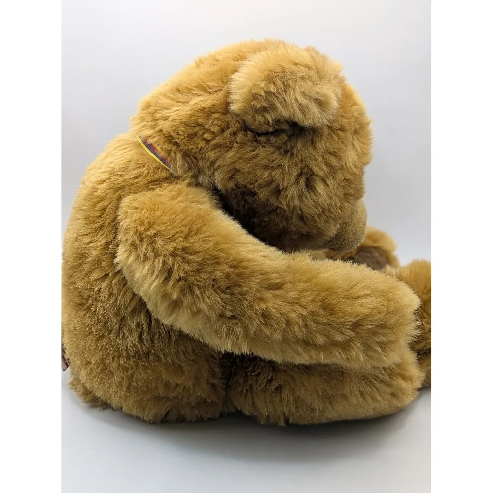 Gund‎ Teddy Bear Snoodles 2476 Stuffed Plush Plaid Bow Bean Bottom 16
